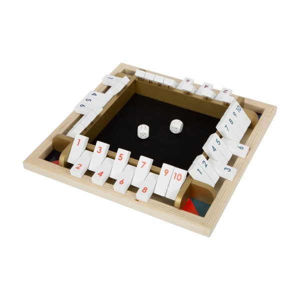 Shut the box Würfelspiel - Gold Edition