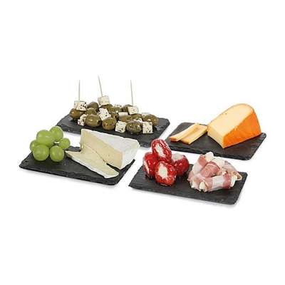 10 Runde Schieferbretter 20,3 Cm – Schwarze Steinplatten Für Käse, Deko & Fotos