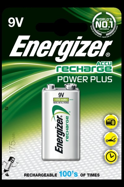 Energizer piles recharchable, Accu type 9V 1pc