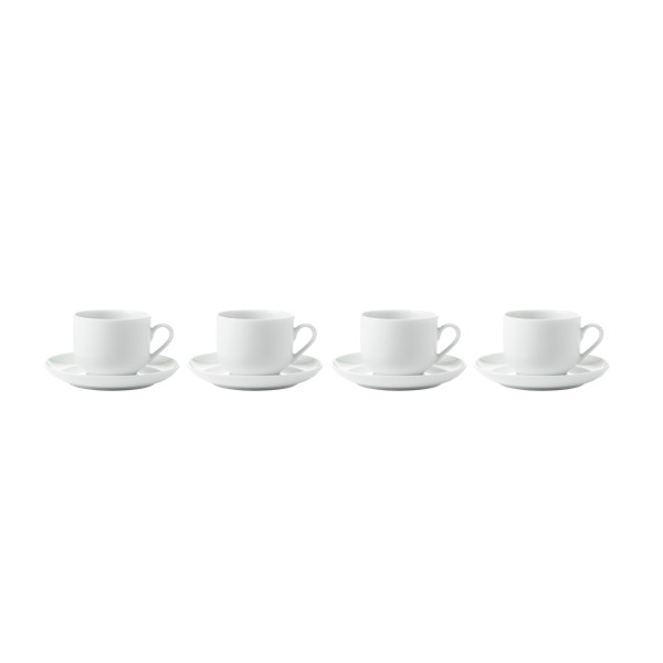 tasses à café avec soucoupes, 4pc "asw"