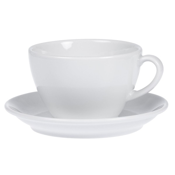 Tasse à cappuccino avec soucoupe