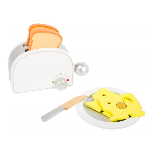 Spielzeug Toaster mit Toast und Teller