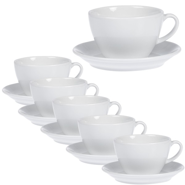 Milchkaffee-Tasse Set 6Stk.