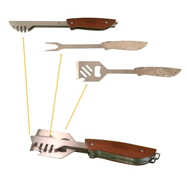 Grill "Taschenmesser" - Multi Grill Tool