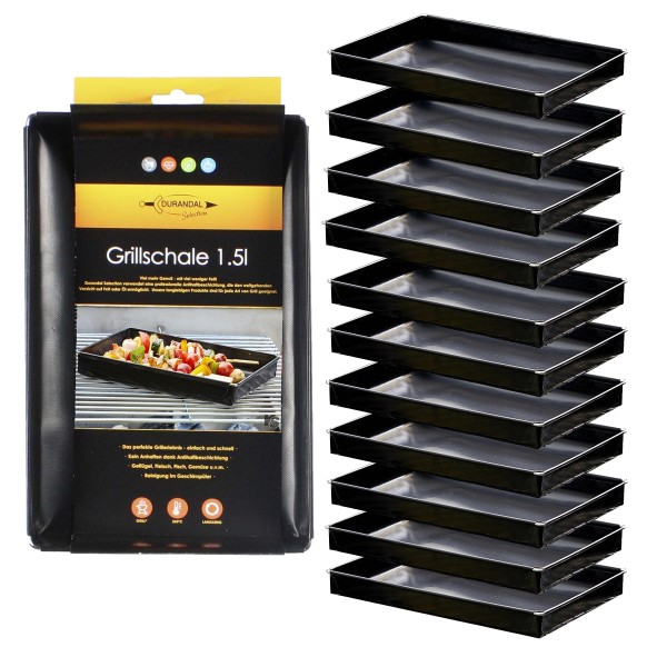 Grillschalen, Set mit 12 Stk.Grillformen