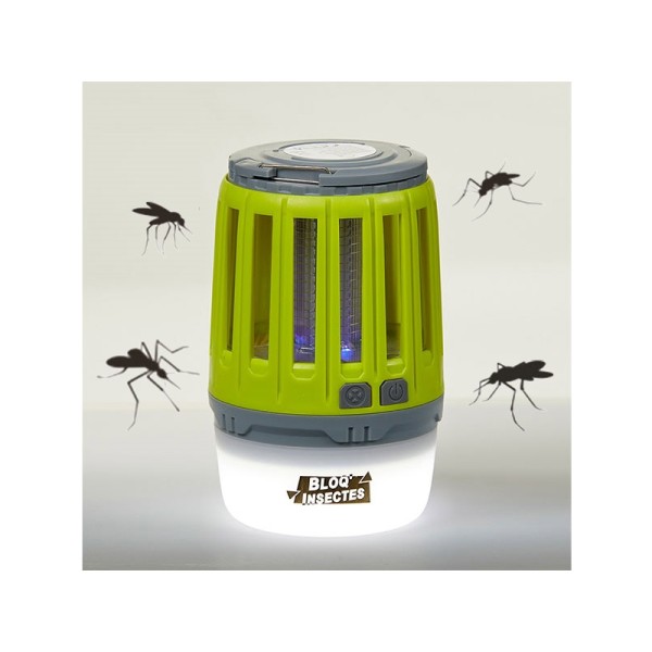 Lampe et UV anti-insectes rechargeable