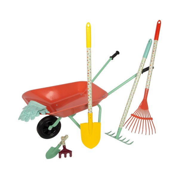 Brouette et outils de jardinage enfants