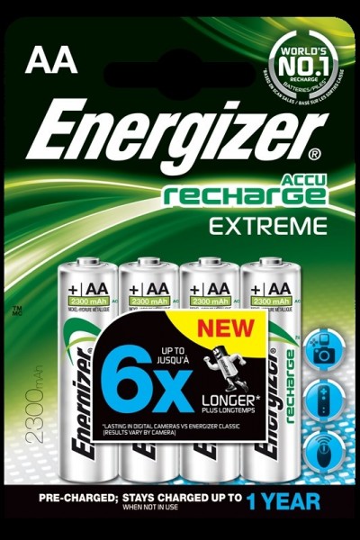 Energizer pile rechargeable AA,2300, 4pc