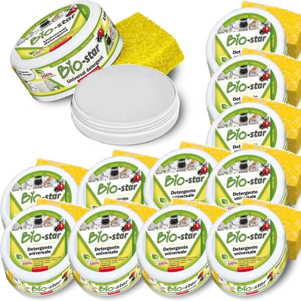 Pierre de nettoyage avec éponge - 12 pc