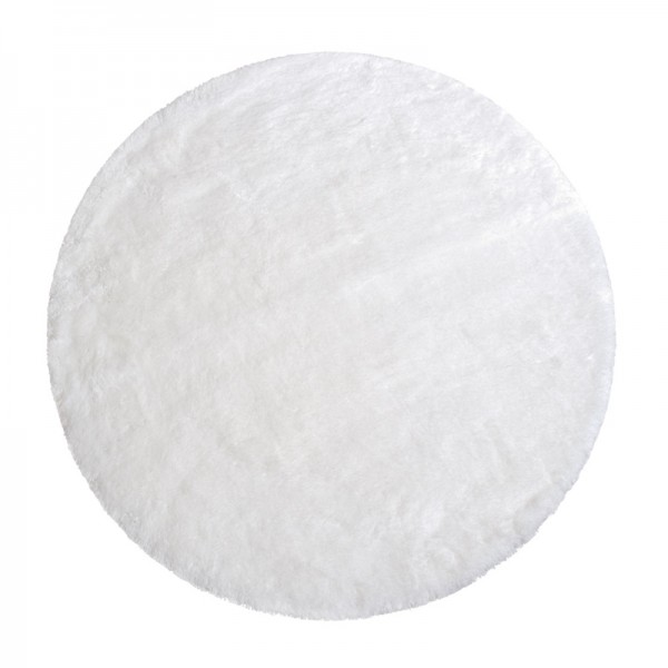 OPAL blanc tapis de bain ronde d100cm