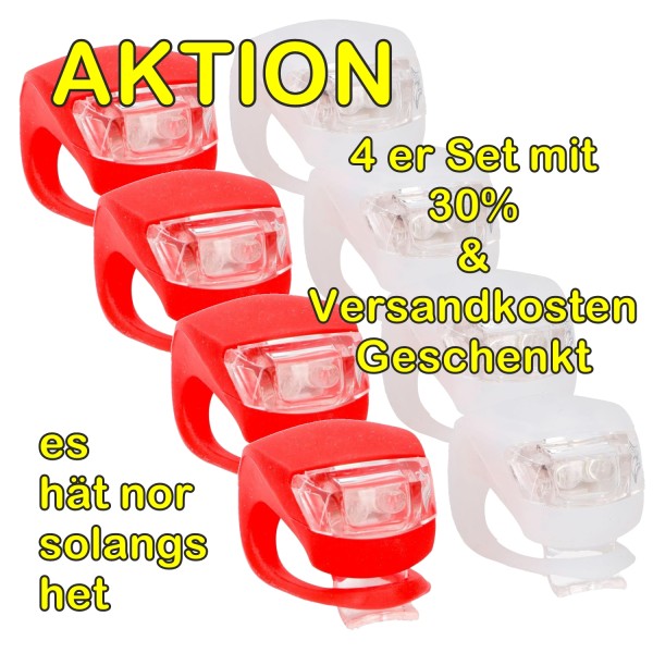 Velo LED Lichter AKTION 4 Stk.2er Sets