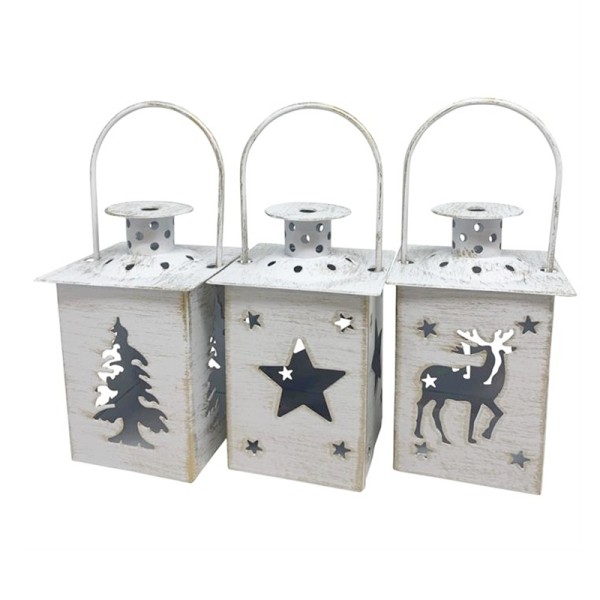 Lanterne - lot de 3 photophores