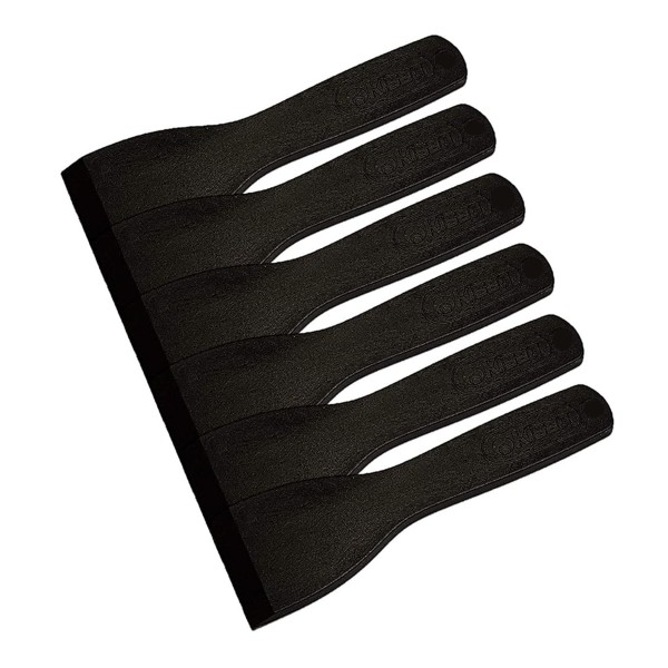 spatules à raclette 6 pcs noir en nylon