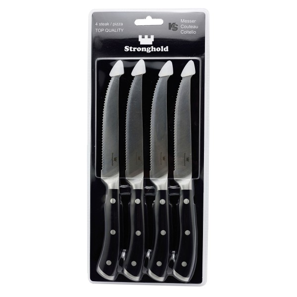 couteau à pizza ou steak, 4 pc.