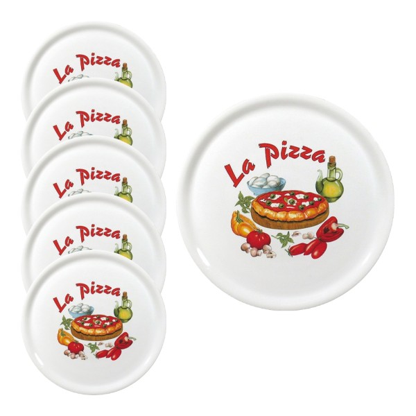 Pizzateller 31cm, La Pizza 6er Set