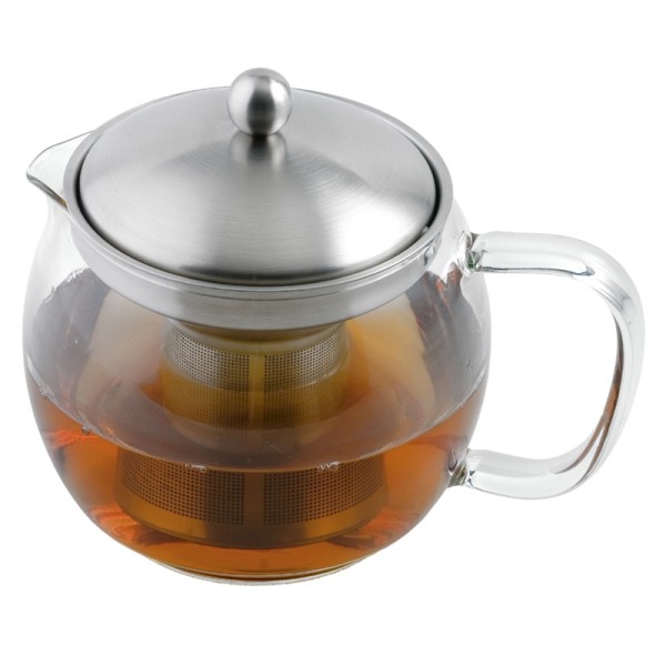 Théière en verre, 1.0L, avec filtrante