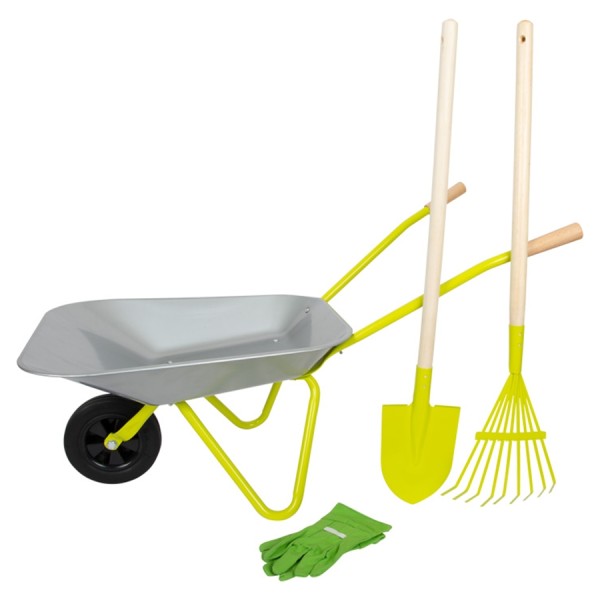 Brouette et outils de jardinage enfants