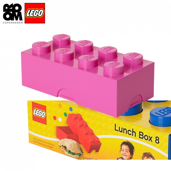 XL Lego Lunchbox oder auch Etui, Pink