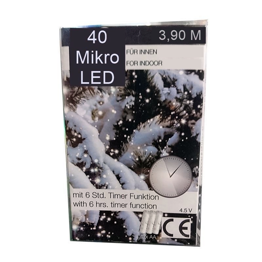LED Lichterkette 40tlg, Timer, 9.35 CHF
