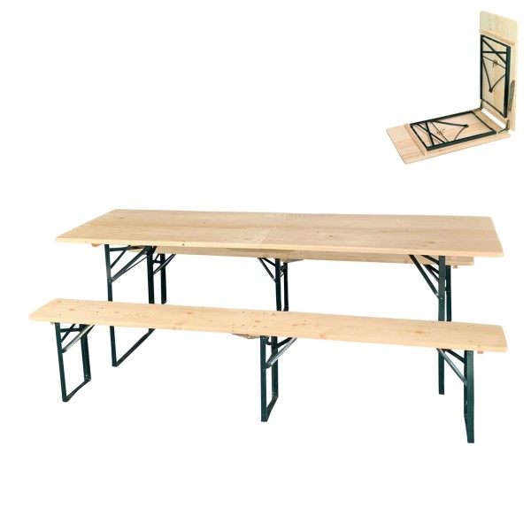 Festbankgarnitur klappbar (Tisch, Bänke)