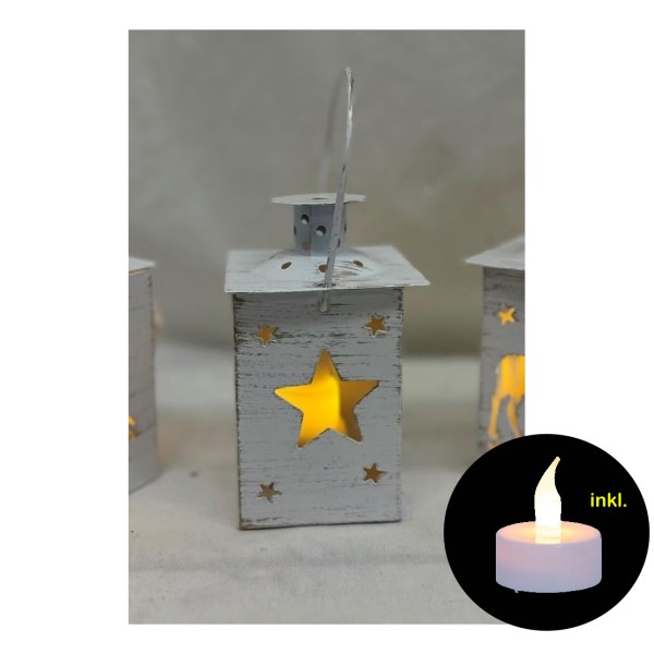 Photophore étoile, avec bougie incl pile
