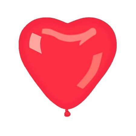 Ballon de baudruche cœur rouge,40cm,20pc