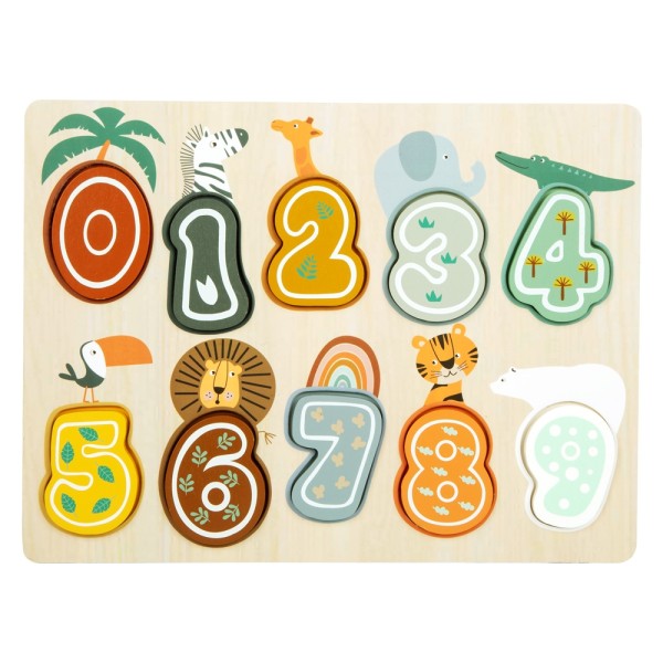 Setzpuzzle Zahlen "Safari"
