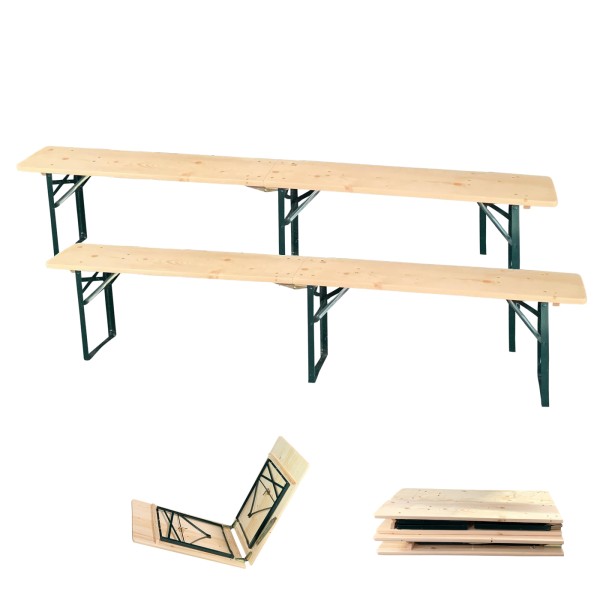 Sitzbank Set ( 2 Festbänke), klappbar