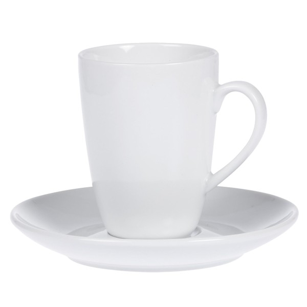Tasse à café haute avec soucoupe