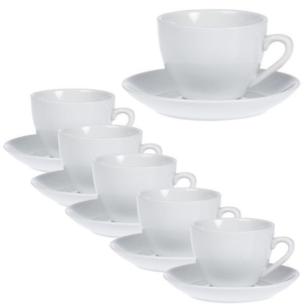 Kaffeetasse mit Unterteller Set 6Stk.