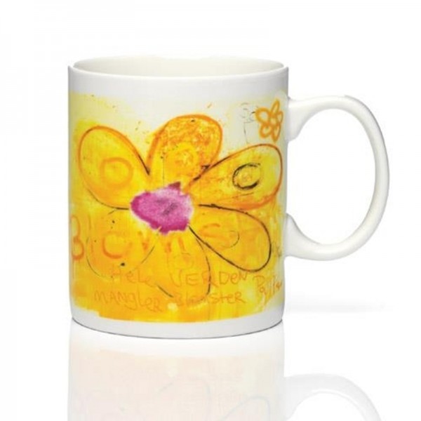 PAVA more flowers-yellow mug
